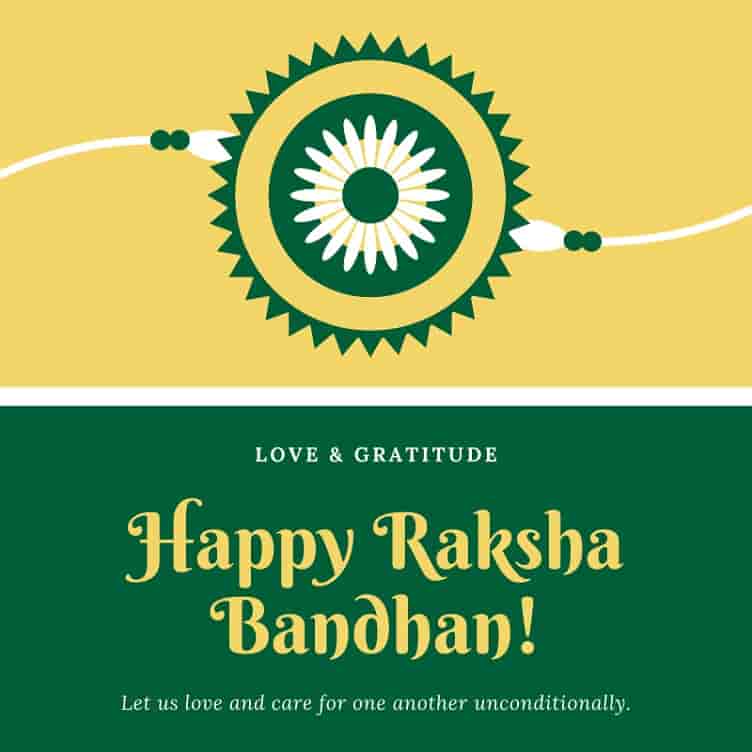 raksha bandhan wishes card