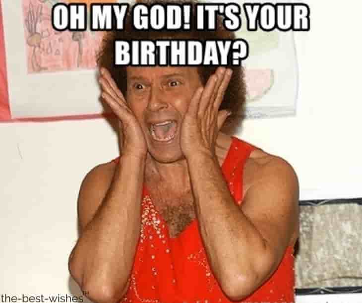 richard simmons omg happy birthday funny memes