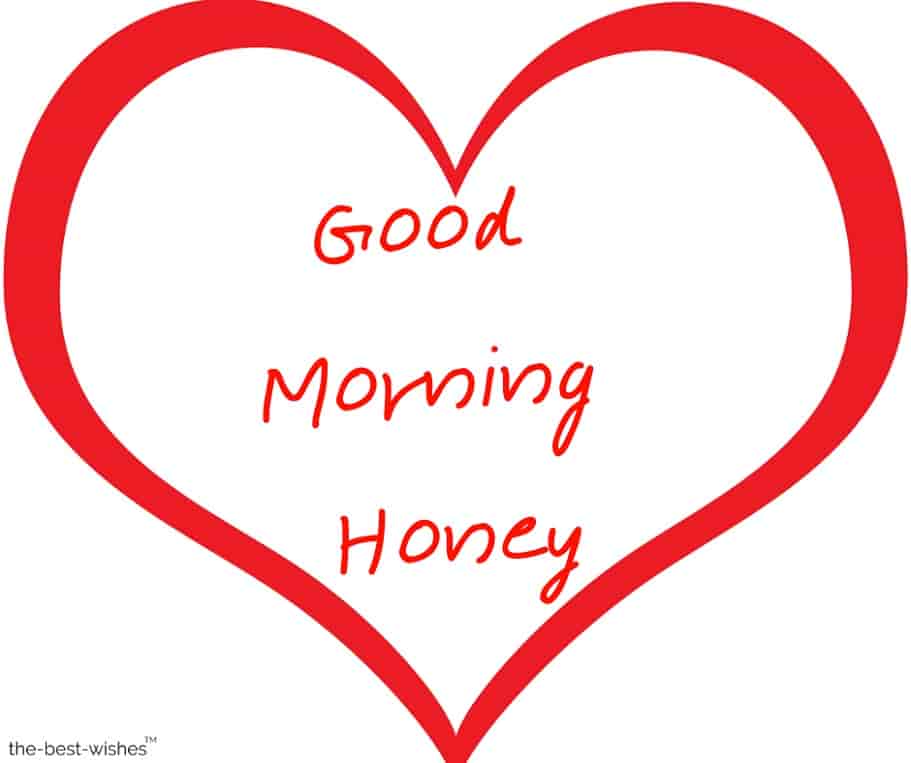 romantic good morning honey images