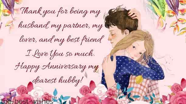 romantic happy marriage anniversary wishes for husband