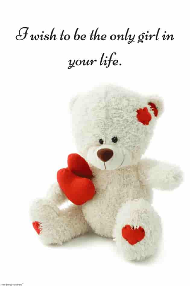 short deep love quotes for him from her with teddy bear