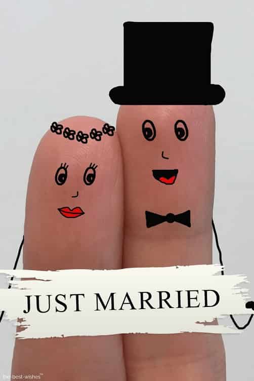 spouses newlyweds love finger art image