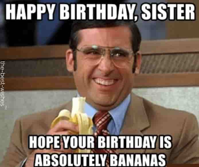 steve carell banana adult happy birthday memes to sister