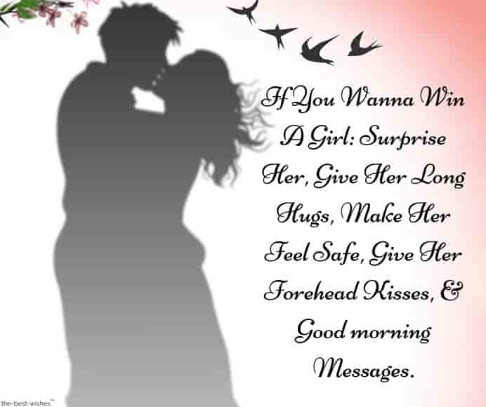 surprise good morning sms romantic message from him to her