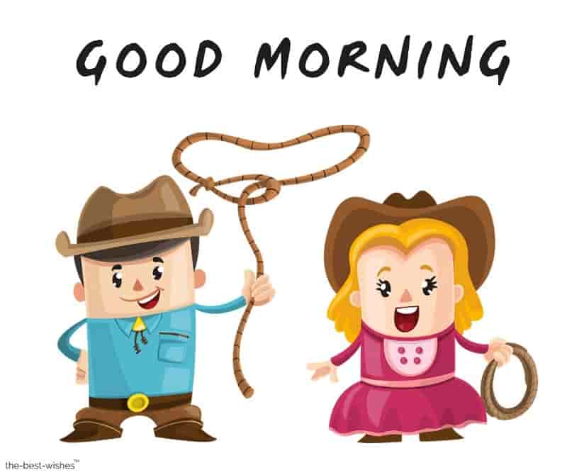 sweet good morning images of cowboy couple