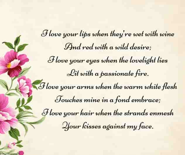 sweet poems for him