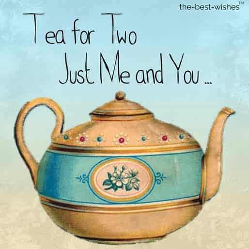 tea teapot quote card gift cute morning images