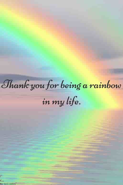 thank you my life with rainbow