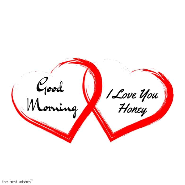 two heart good morning honey images