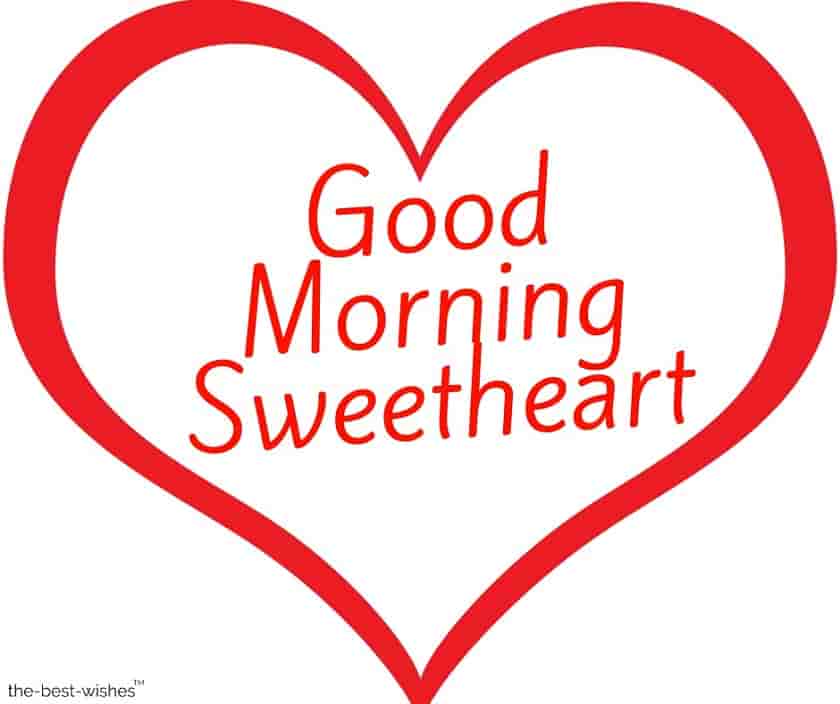very good morning sweetheart image