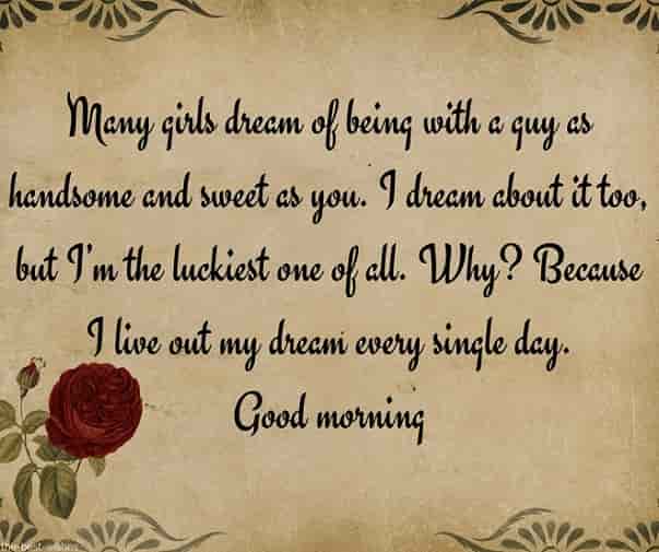very romantic good morning messages for him