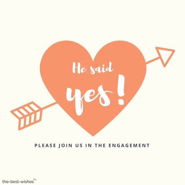 wedding engagement he said yes