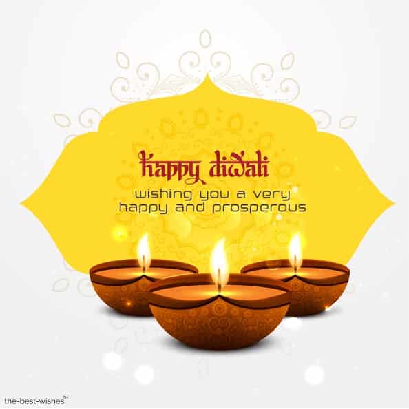 wishing you a very happy and prosperous diwali